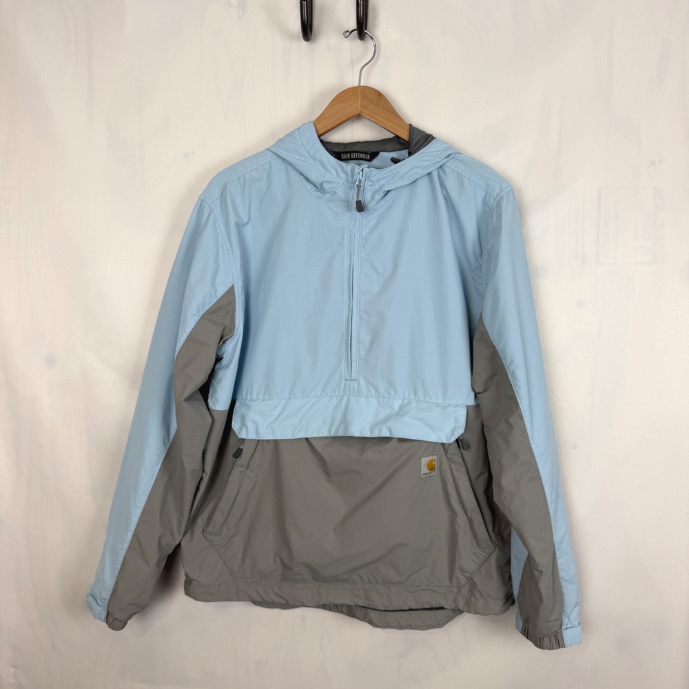 Carhartt Rain Defender Anorak Mens Size M Blue Grey Good Colorblock OJ5749-M